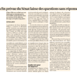 Fin prévue du Sénat